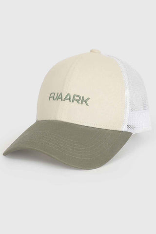 Sleek Trucker  Cap Beige/Olive