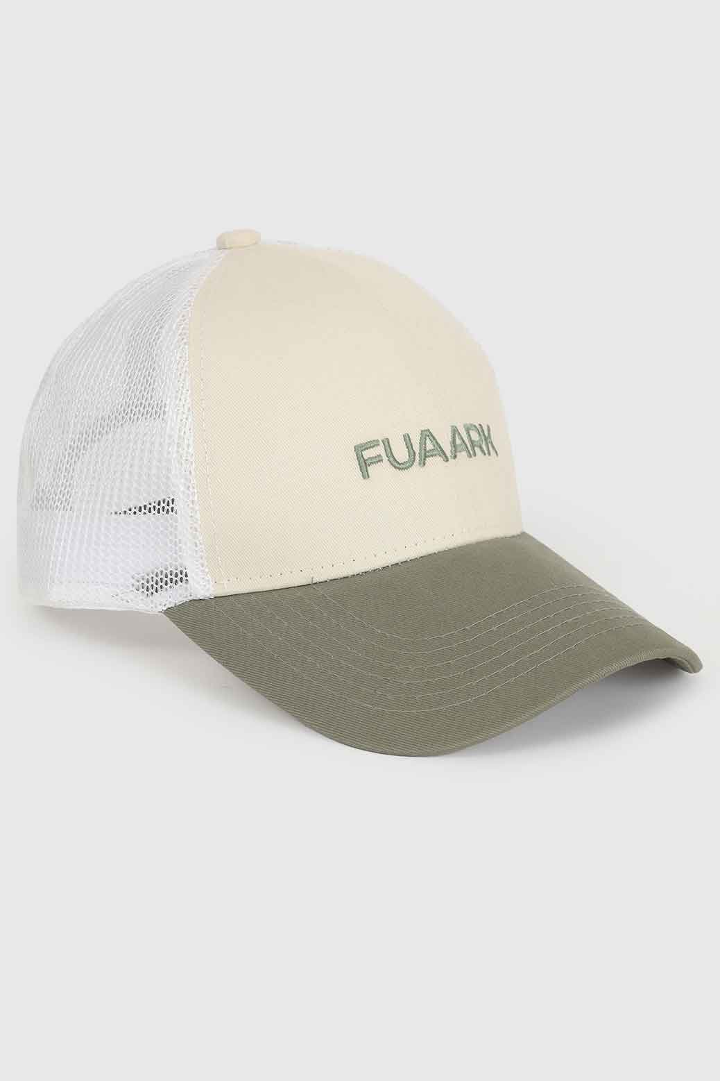 Sleek Trucker  Cap Beige/Olive