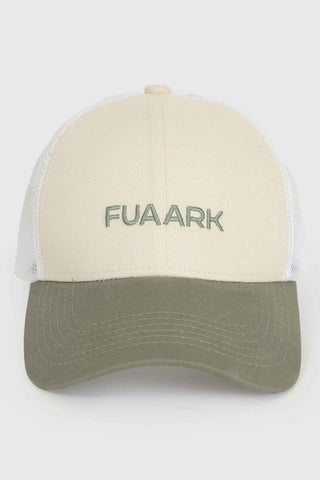 Sleek Trucker  Cap Beige/Olive