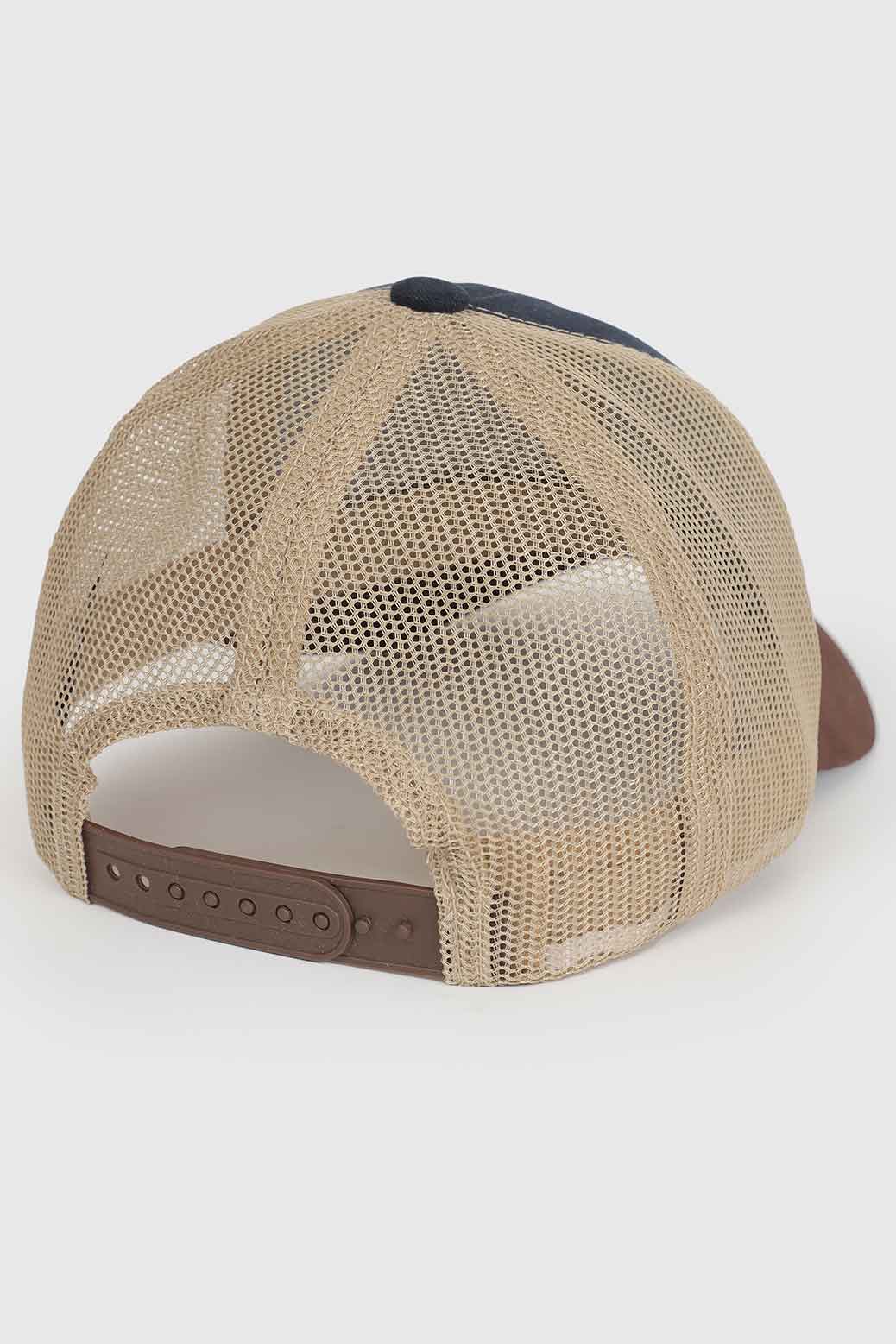Sleek Trucker  Cap Navy/Beige