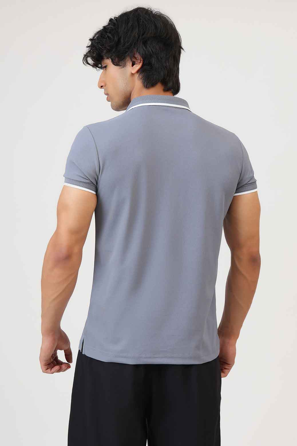 Stride Polo T-shirt Grey