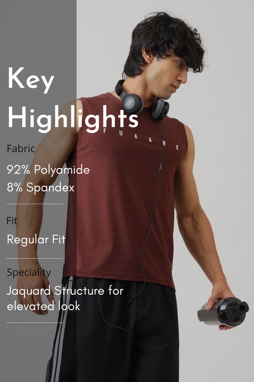Structure Muscle Tank Brown