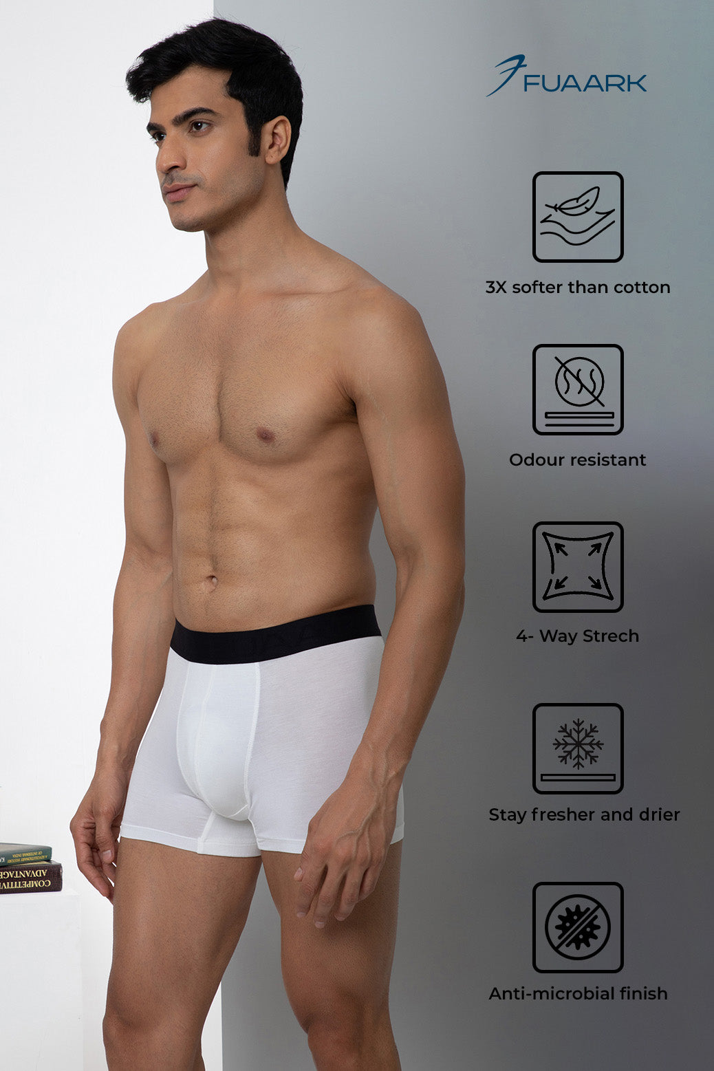 Ultra Soft Modal Trunks Classic White