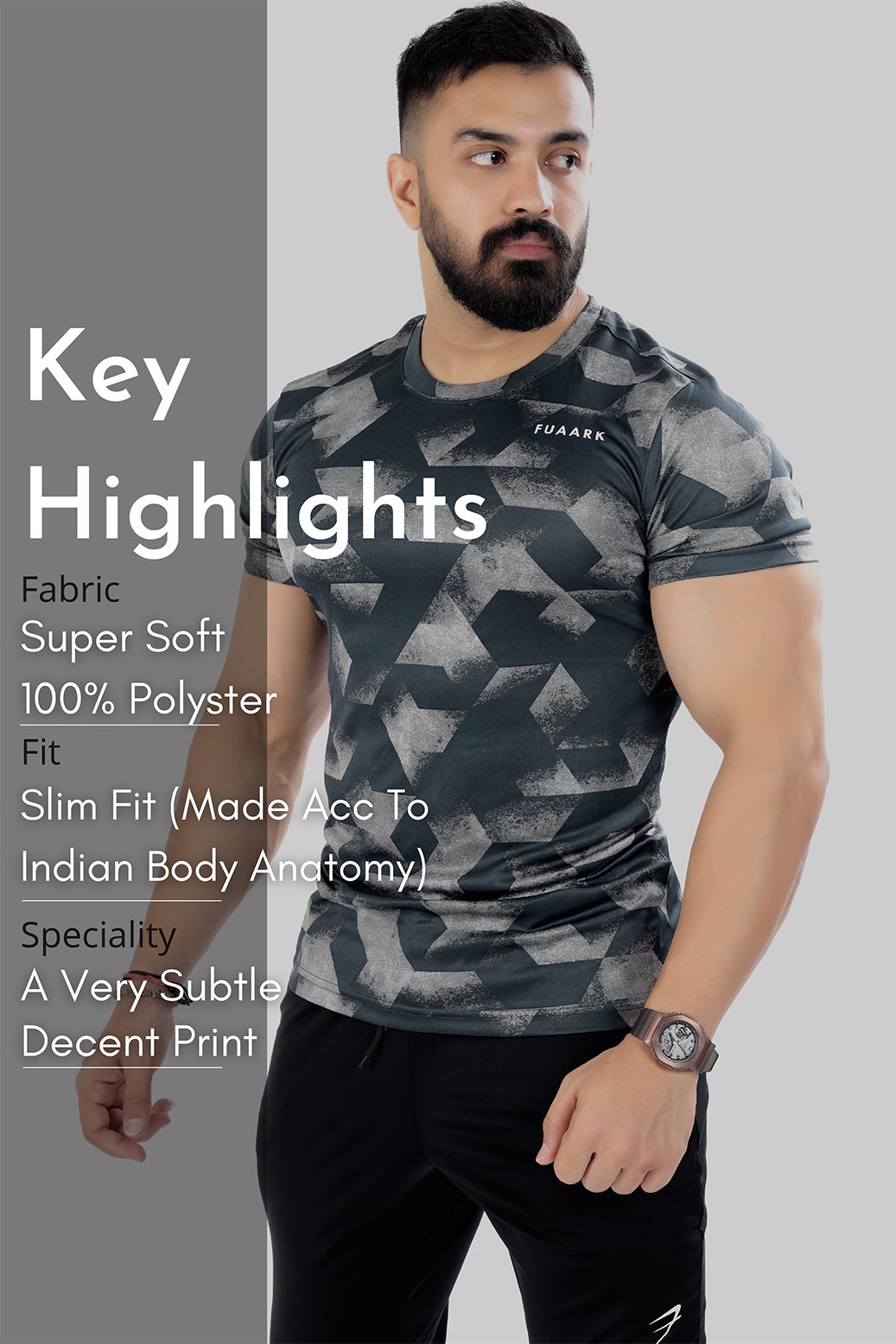 Aspire Tshirt Grey