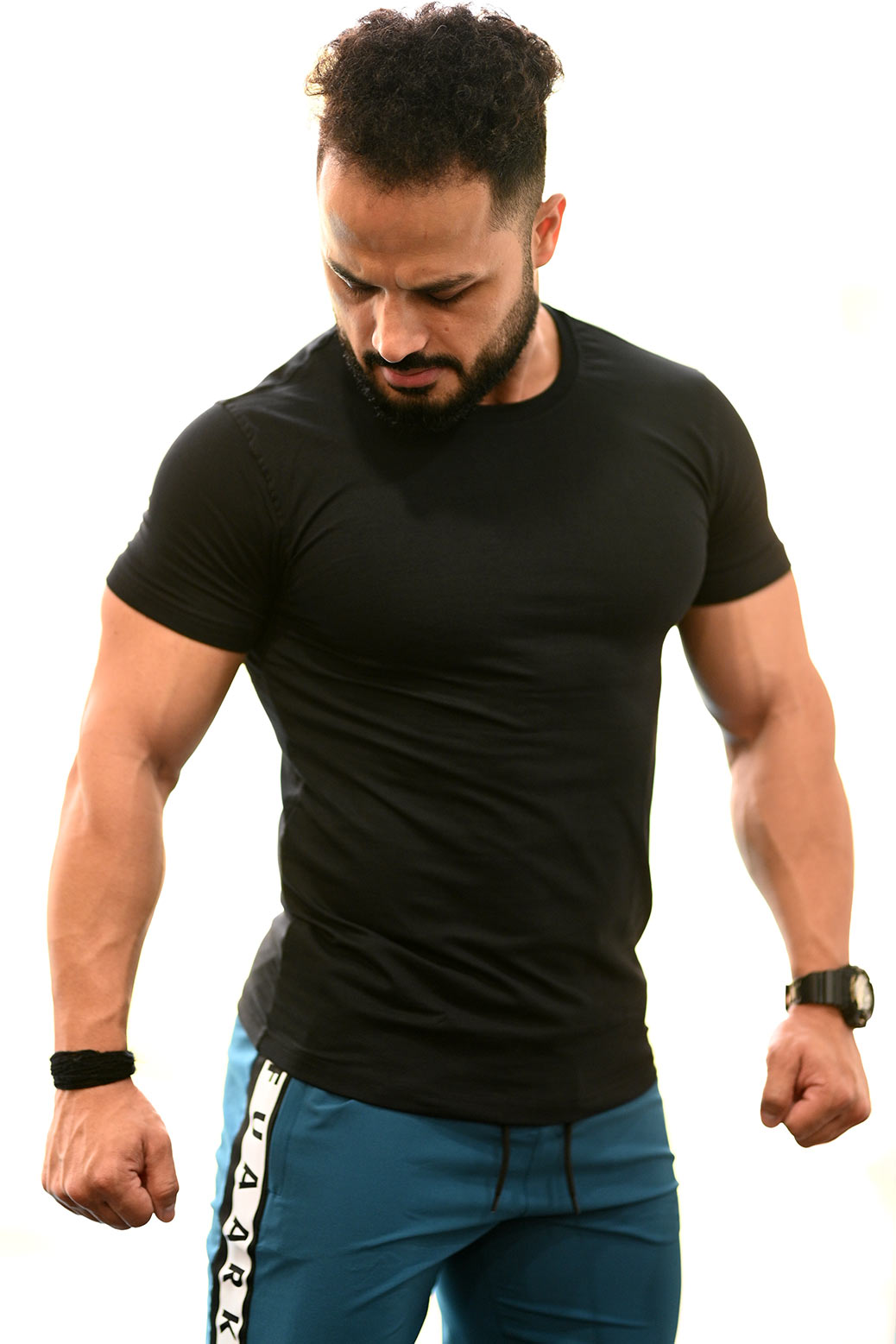 Flex Cotton Tshirt Black
