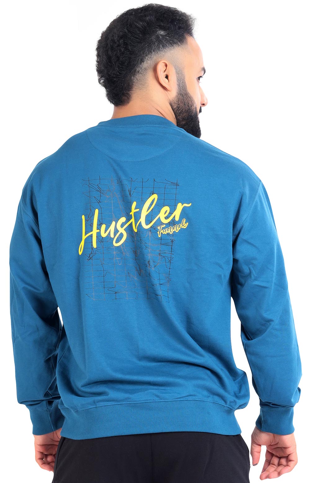 Hustler Oversized Sweatshirt Blue