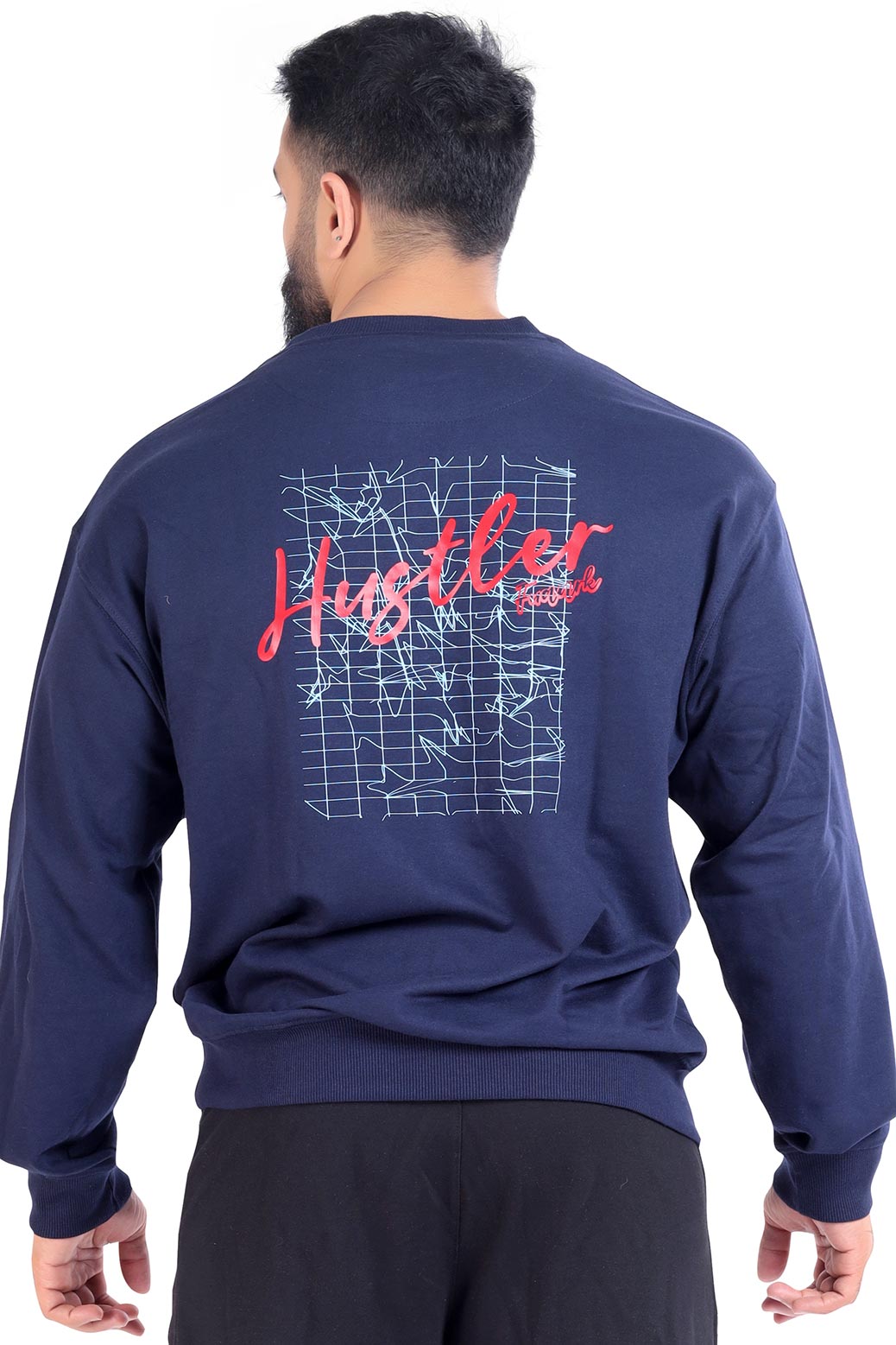 Hustler Oversized Sweatshirt Navy