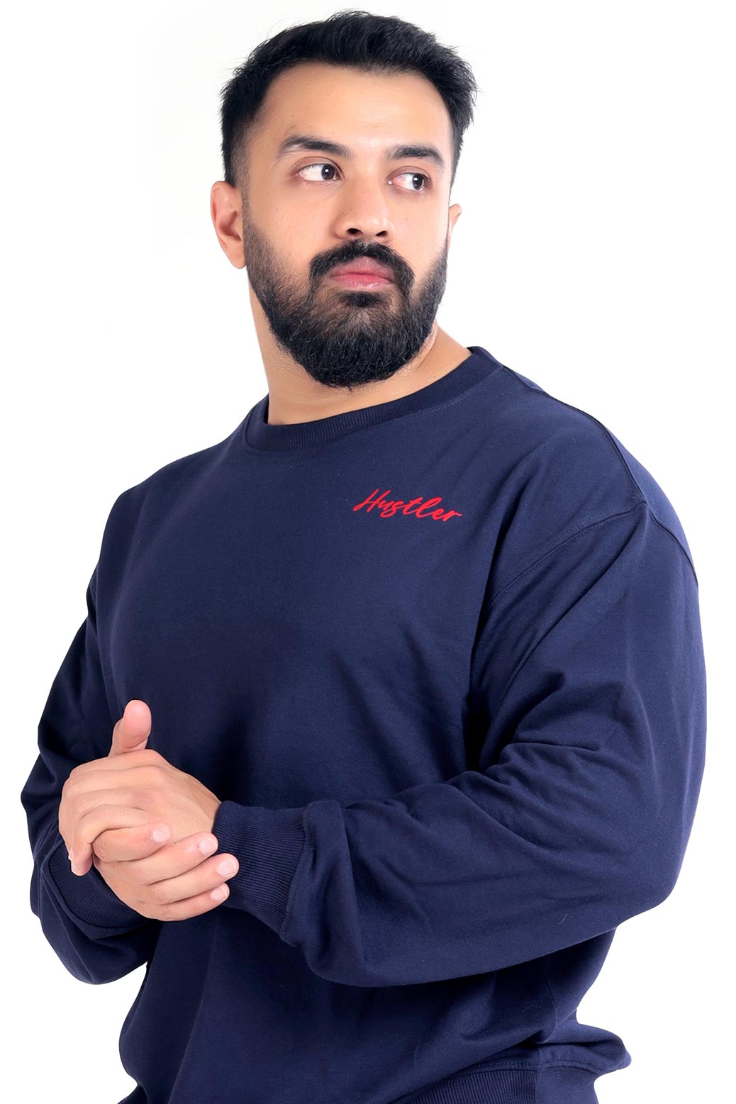 Hustler Oversized Sweatshirt Navy