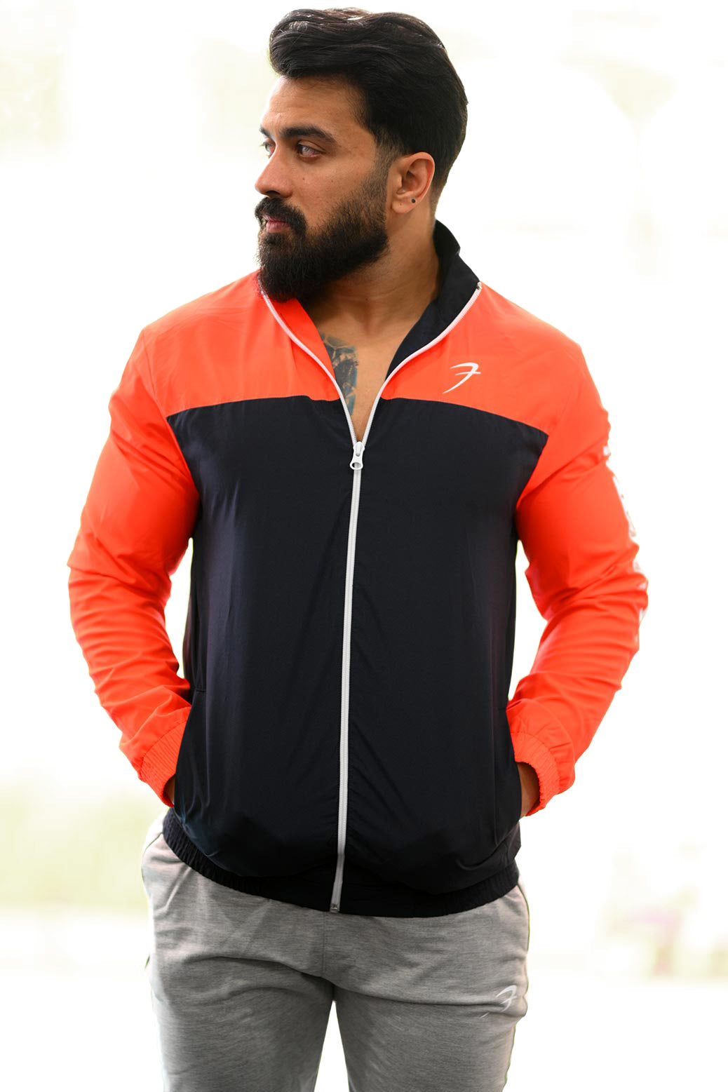 Trainer Jacket Neon Orange