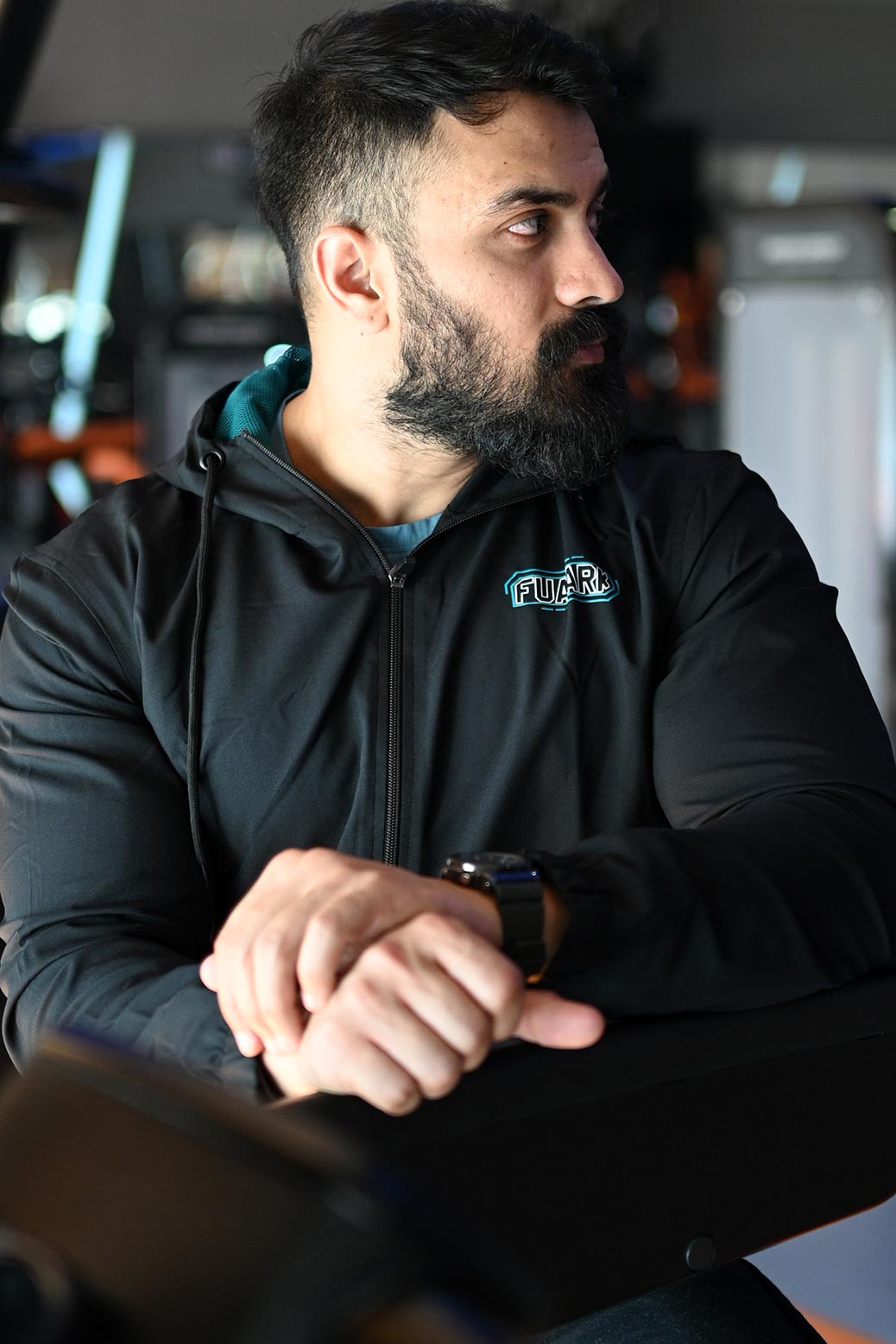 Velocity Jacket Black with Teal