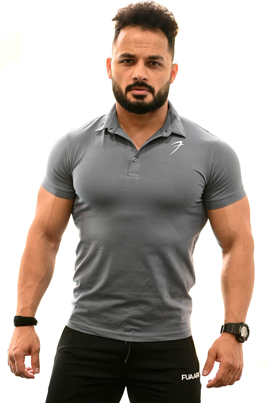 Buy Grey Polo Tshirts for men online | Fuaark.com – FUAARK