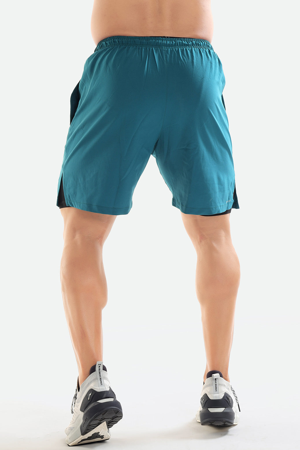 2 in 1 Compression Shorts Teal