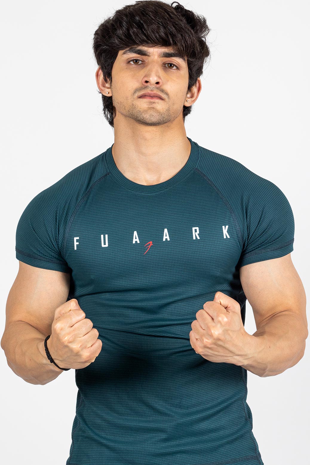 Buy Fuaark Melange Sports and Gym Tshirt Green Online at Best