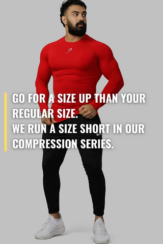 Compression Fullsleeves T-shirt Red