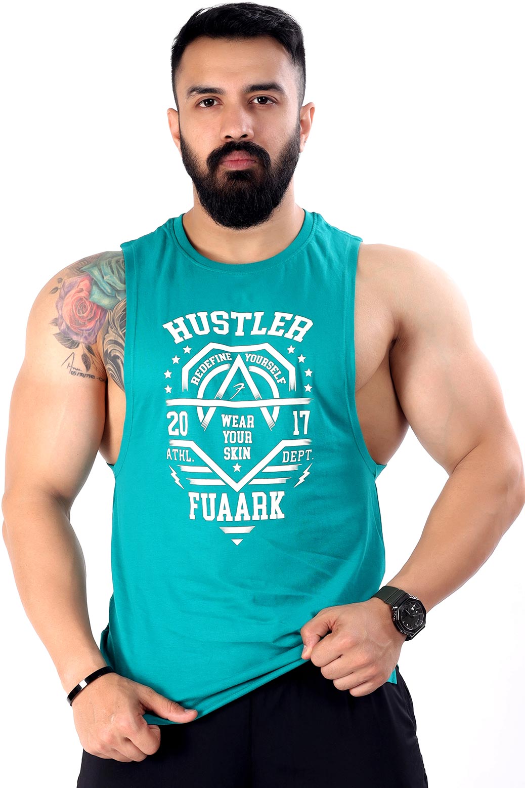 Hustler Tank Teal