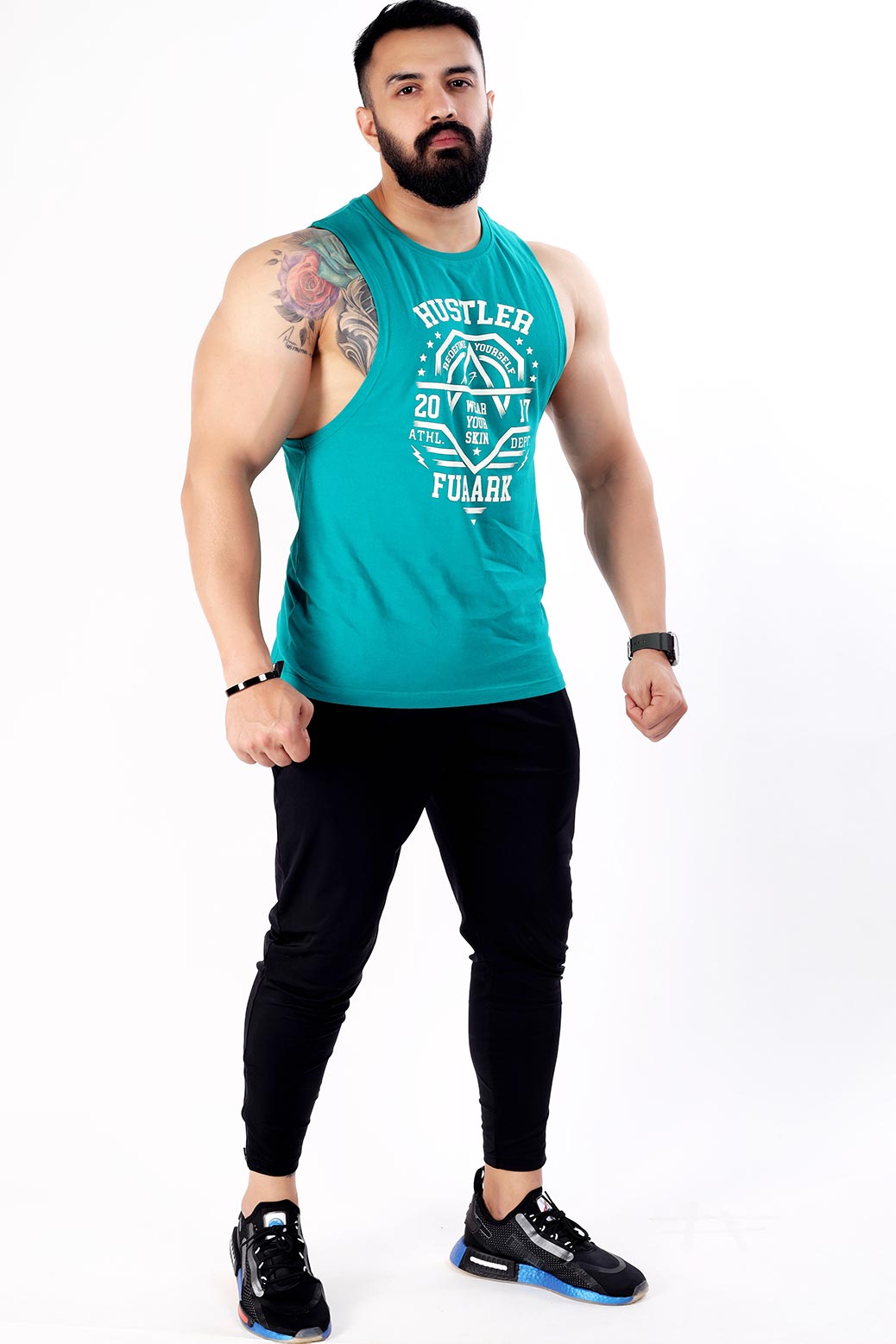 Hustler Tank Teal