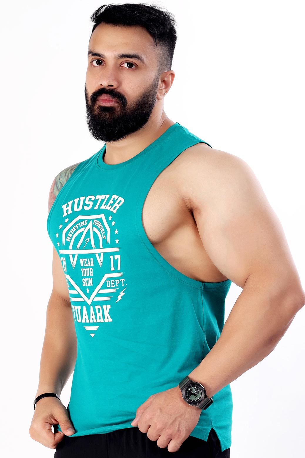 Hustler Tank Teal