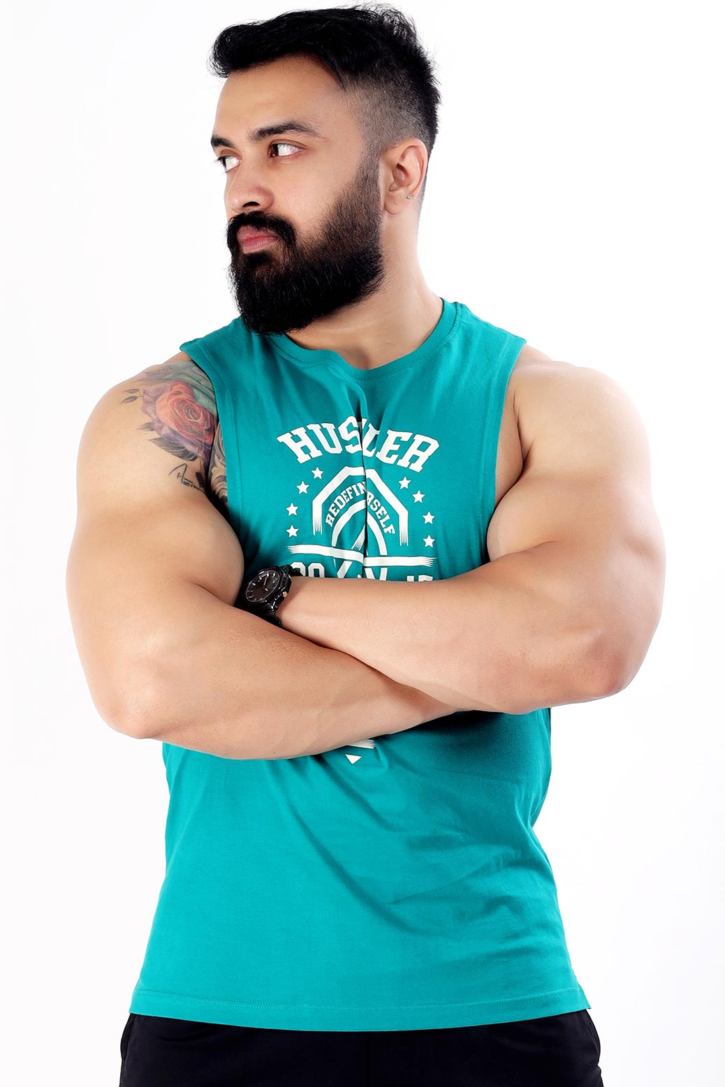 Hustler Tank Teal