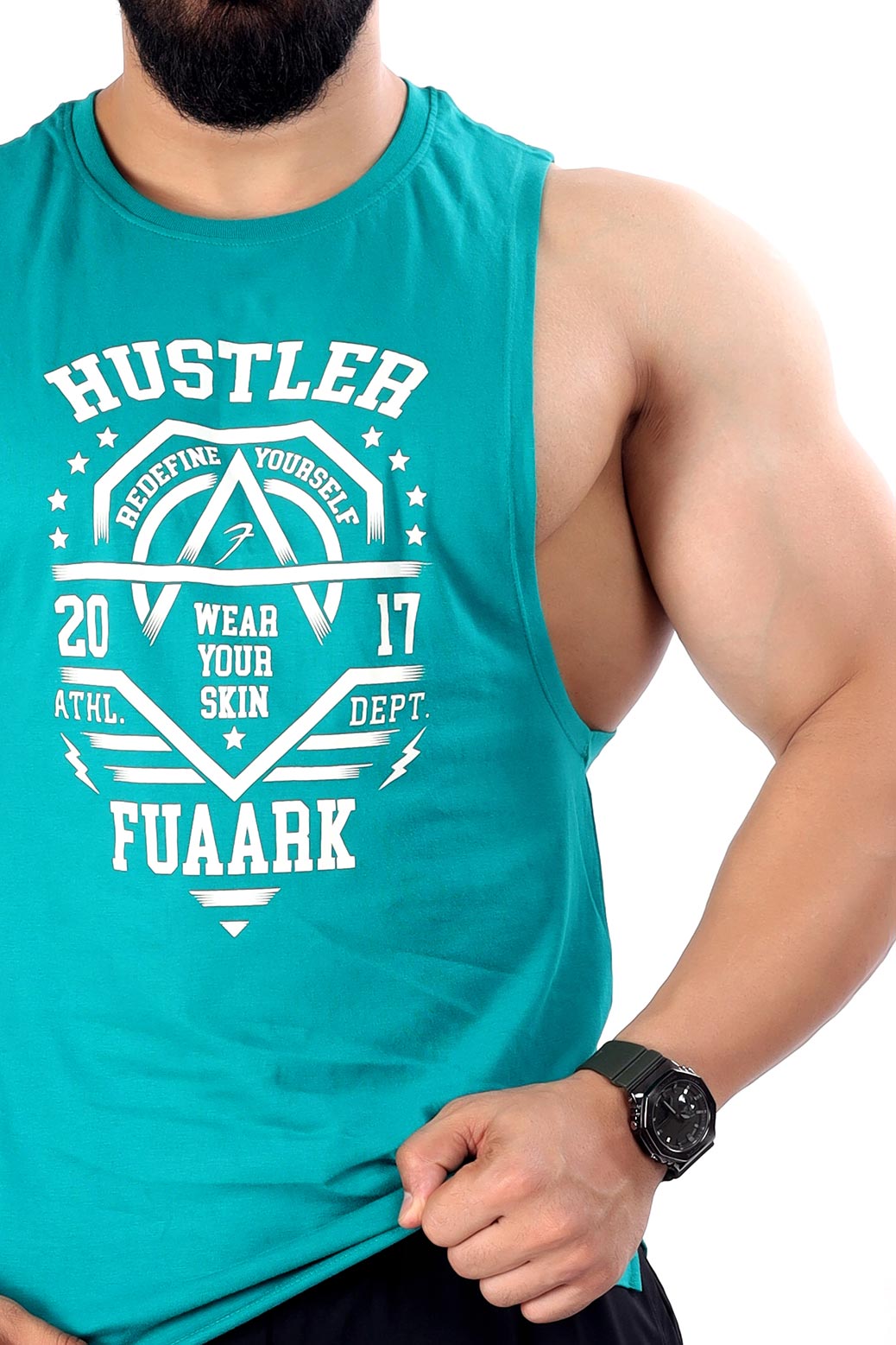 Hustler Tank Teal