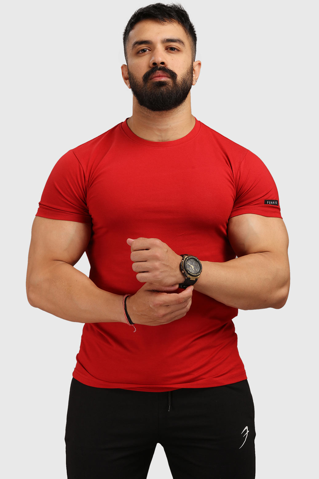 Flex Cotton Tshirt Maroon