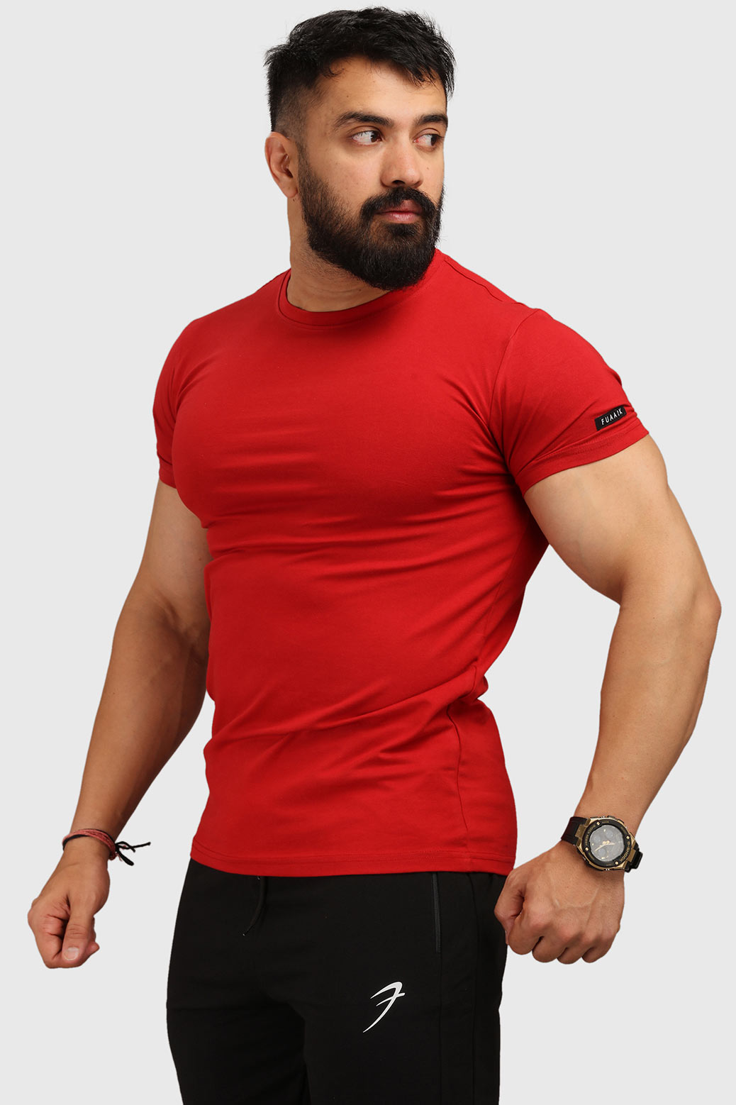 Flex Cotton Tshirt Maroon