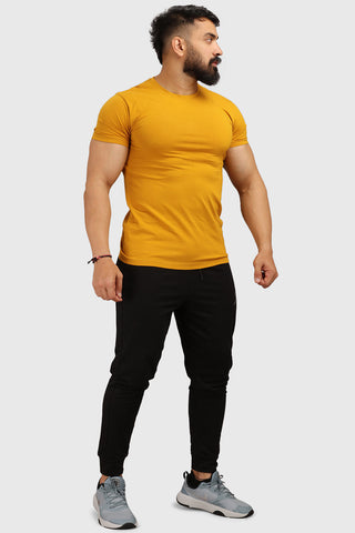Flex Cotton Tshirt Mustard