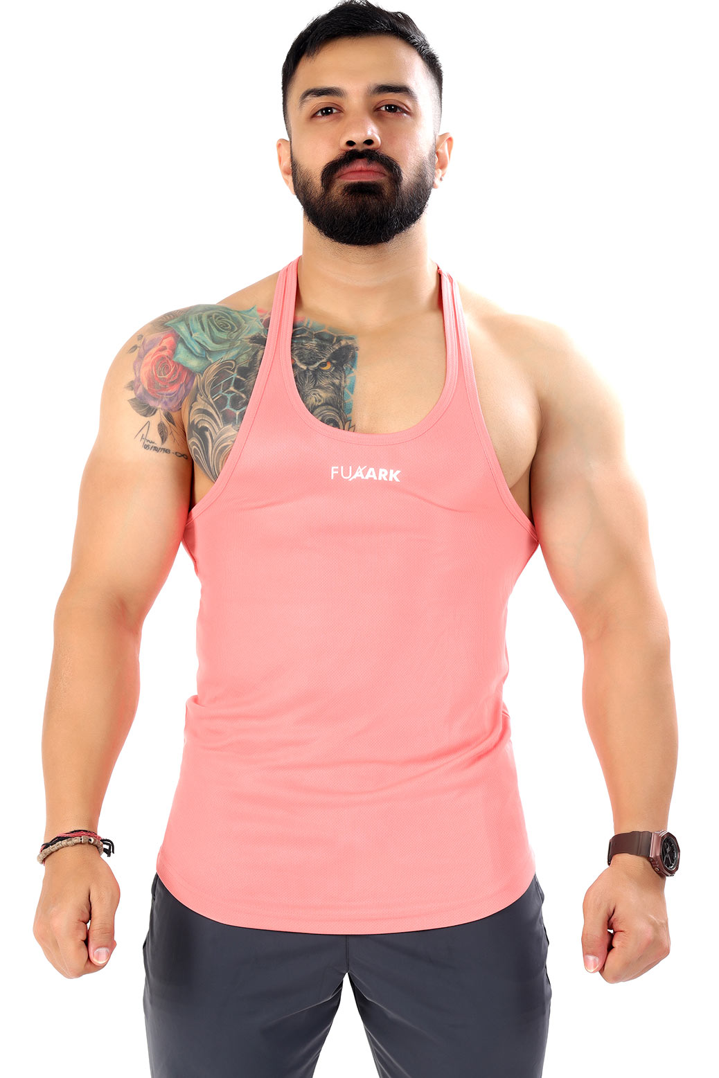 Under Armour Armour® Mesh Gym Vest, Tux Purple/Pink Shock, XS
