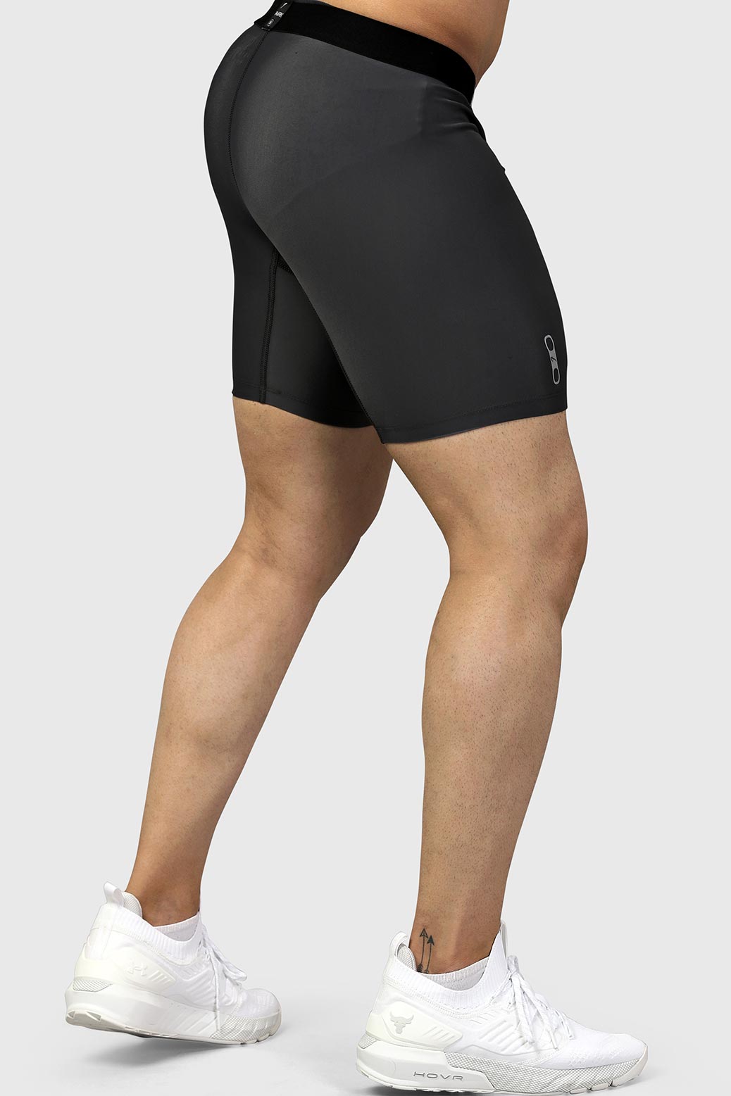 Nylon Compression Shorts Grey