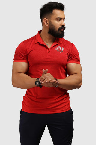Raw Polo Slim Fit Tshirt Red