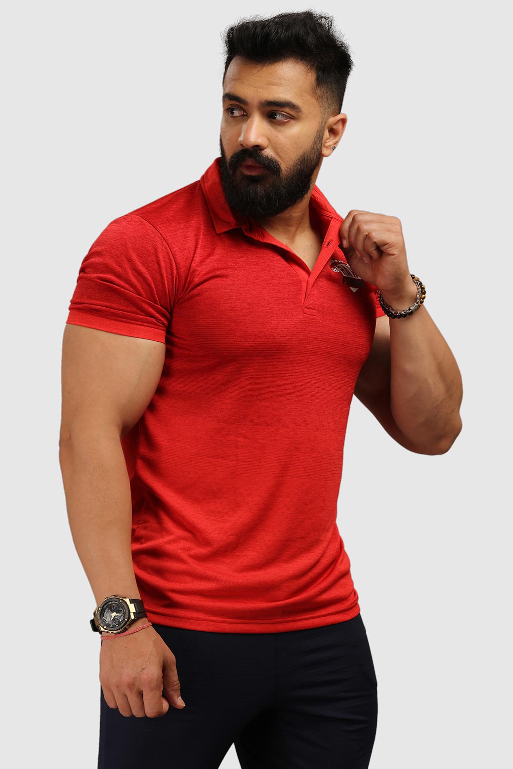 Raw Polo Slim Fit Tshirt Red