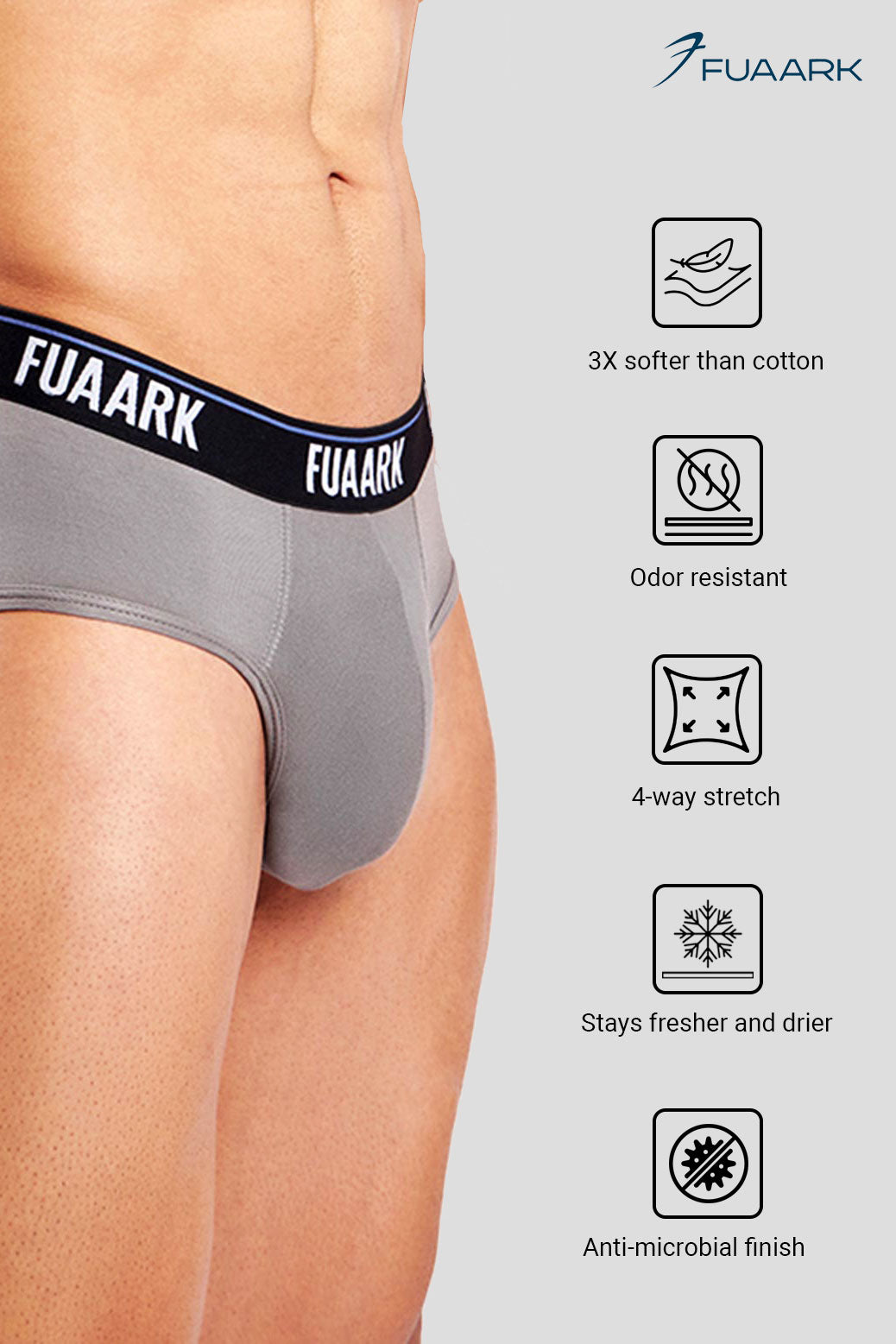 Ultra Soft Modal Brief Grey