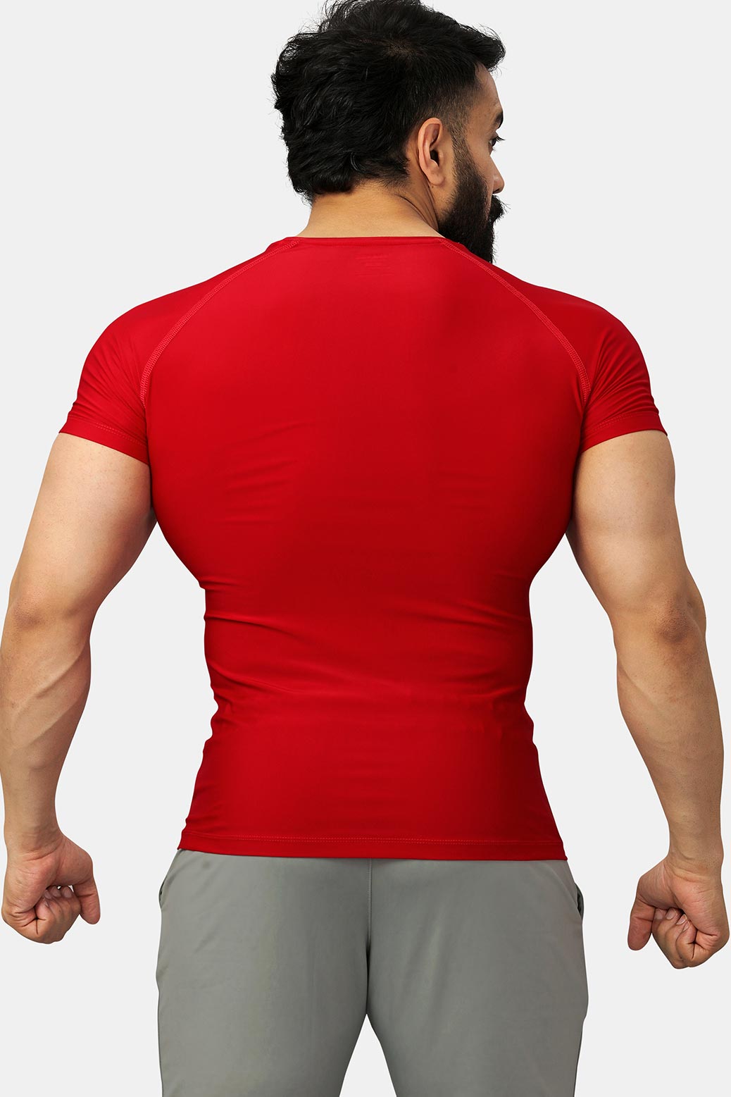 Nylon Compression T-shirt Red